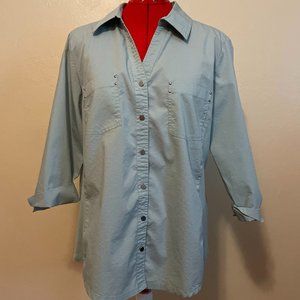 Croft & Barrow Button-Up Top